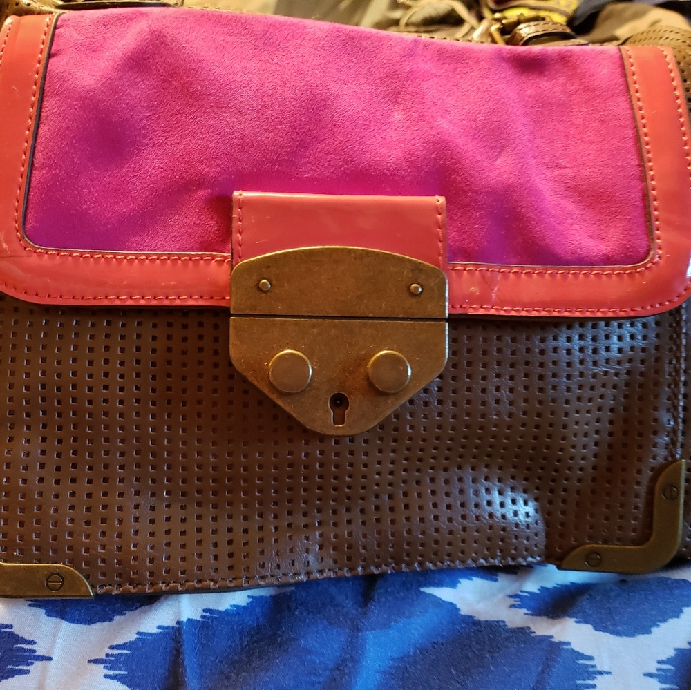 Jessica Simpson brown leather bag